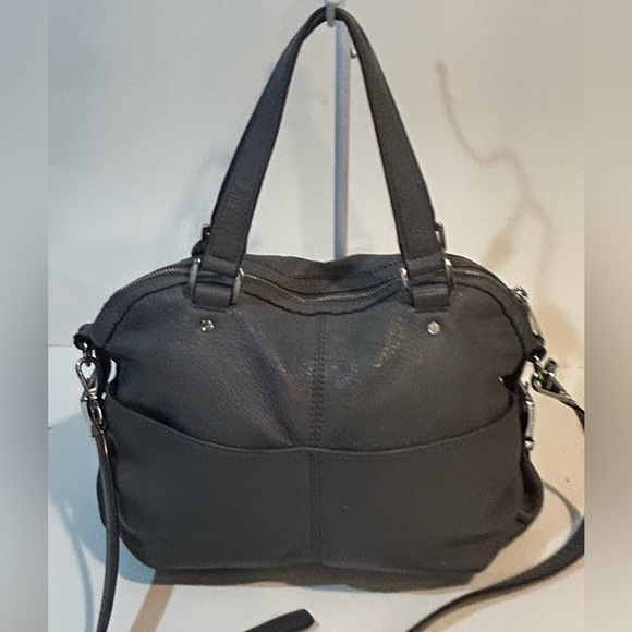 Michael Kors Gray Leather Shoulder Bag - Picture 6 of 12